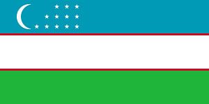 Usbekistan Flagge Vektor-Design und Illustration , Nationalflagge von Usbekistan