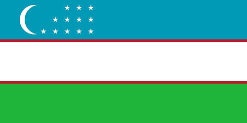 Uzbekistan flag vector design and illustration , National Flag of Uzbekistan