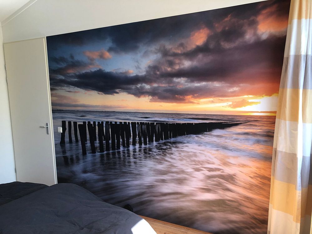 Buhnen am Strand Dishoek  von Arnoud van de Weerd 