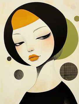 Vrouw abstract van Bert Nijholt
