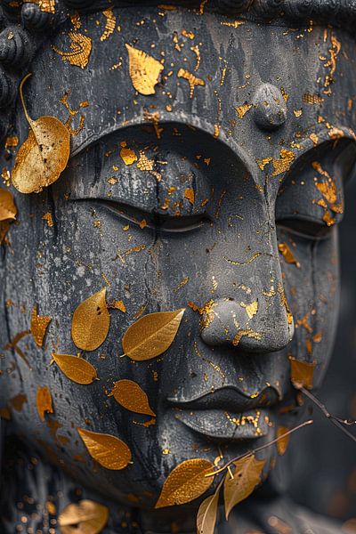 Bouddha doré par Poster Art Shop