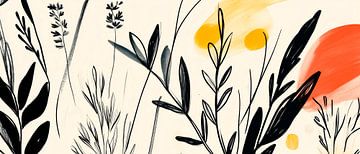 Plant pattern art by Poster Art Shop