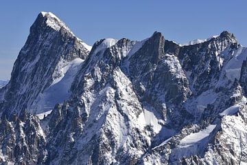 Les Grandes Jorasses, Mont-Blanc-Massiv von Hozho Naasha