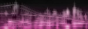 City Shapes MANHATTAN SKYLINE & BROOKLYN BRIDGE | pink