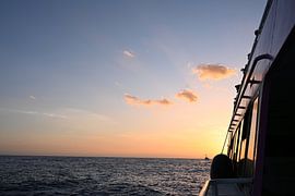 sunset boat by Jennifer Menting