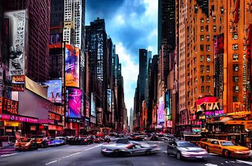 Belebte Straße in New York von renato daub