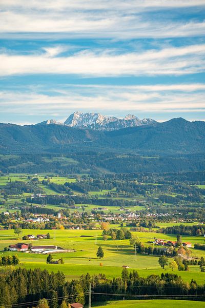 View of the Allgäu Alps and the Gaishorn from Mariaberg by Leo Schindzielorz