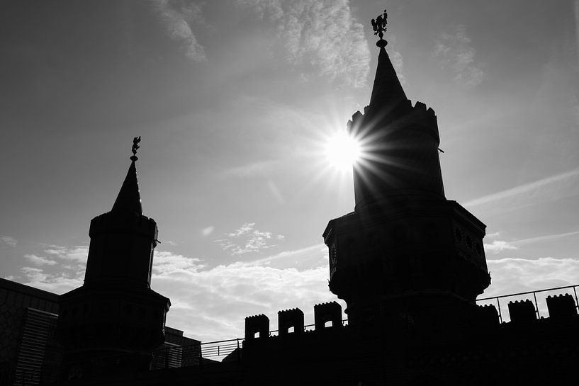 Sunburst Silhouette - Oberbaum Bridge Berlin by Matthias Hauser