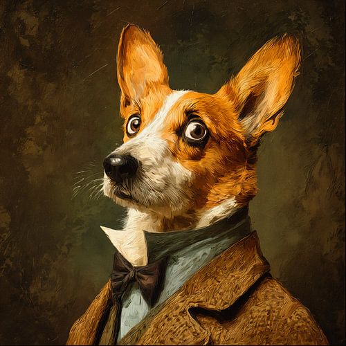 portret van foxy-dog