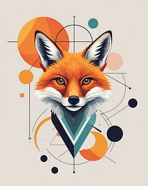 Fox: abstract-geometric by Liona Toussaint