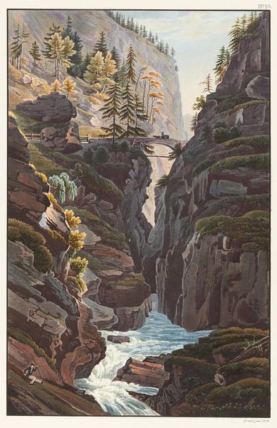 The middle bridge of the Via Mala, Johann Ludwig Bleuler by Masterful Masters