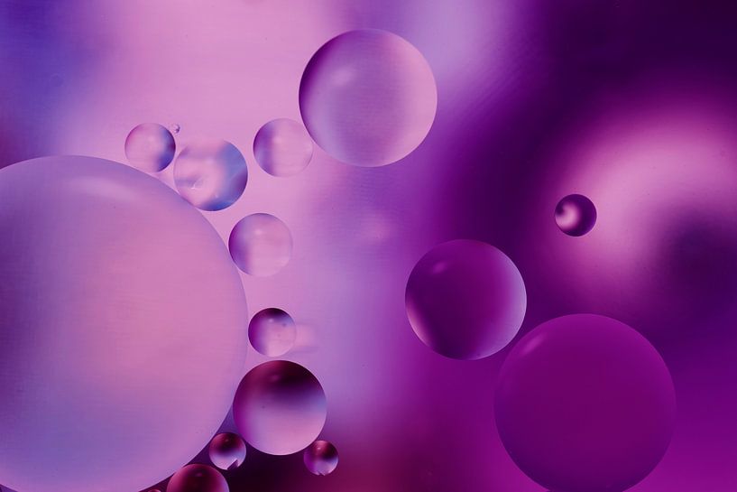 Öl auf Wasser, farbige Oberfläche von Gert Hilbink