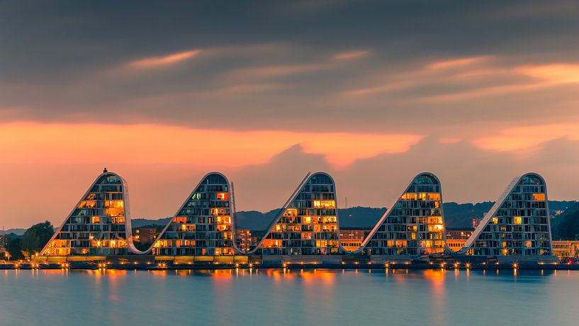 The Wave in Vejle, Denemarken van Henk Meijer Photography