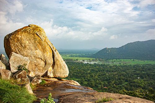 Ein Fels im Dschungel Sri Lankas