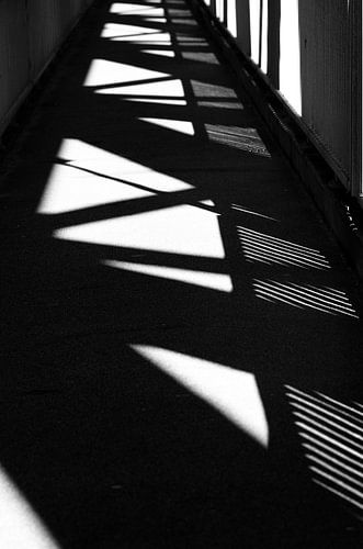 Shadows on bridge
