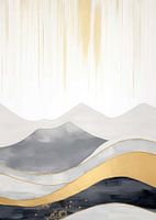 Abstract gouden decor