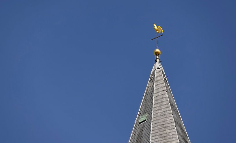Close-up top village church Oostkapelle by Percy's fotografie