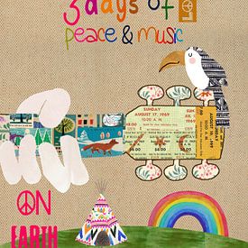 Woodstock Collage  for Kids von Green Nest