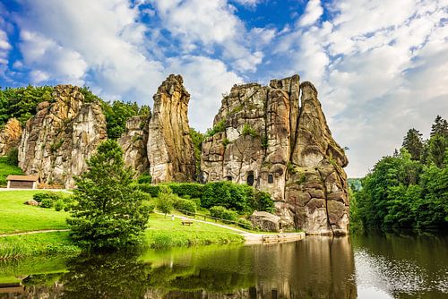 Externsteine in the Teutoburg Forest