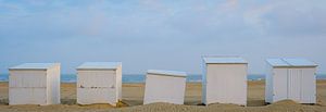 Strandhütten in einer Reihe von Johan Vanbockryck