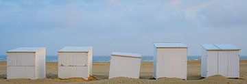 Strandhütten in einer Reihe von Johan Vanbockryck
