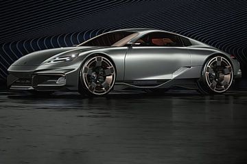 Porsche Cyber 6, sportauto. Concept car van Gert Hilbink