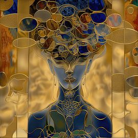 Goldenes Mädchen von Ton Kuijpers