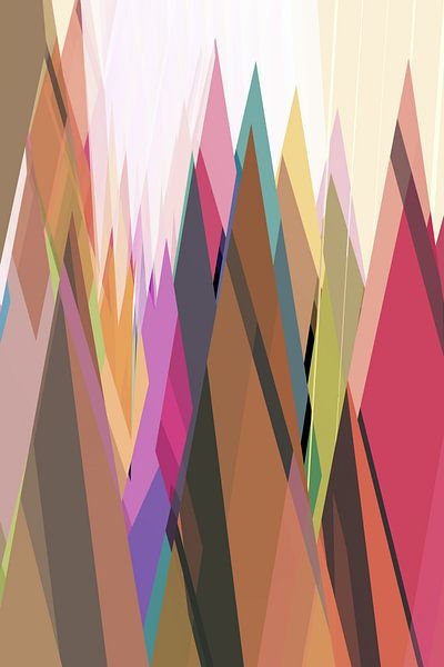 Coloured peaks by Angel Estevez