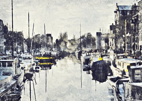 Groningen Nederland (schildering)