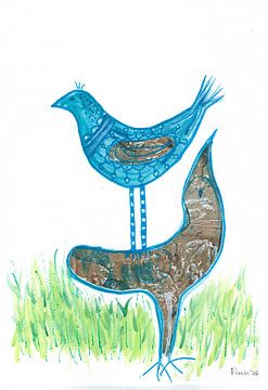 Abstrakte Vogelmalerei