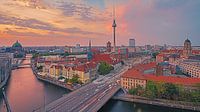 Sonnenuntergang in Berlin von Henk Meijer Photography Miniaturansicht
