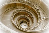Escalier, escalier en colimaçon au Musée du Vatican, Rome, Italie par Martin Stevens Aperçu