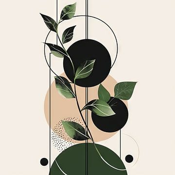 Groene harmonie van Poster Art Shop