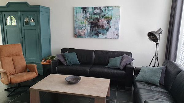Klantfoto: Angie green van Atelier Paint-Ing, op canvas