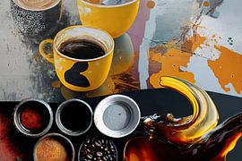 Abstrakte Kaffee-Kunst von Egon Zitter
