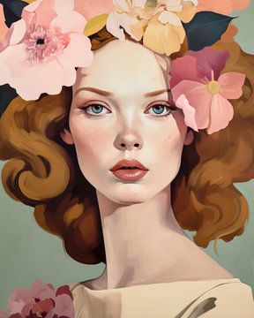Illustration "Blumenmädchen" von Studio Allee