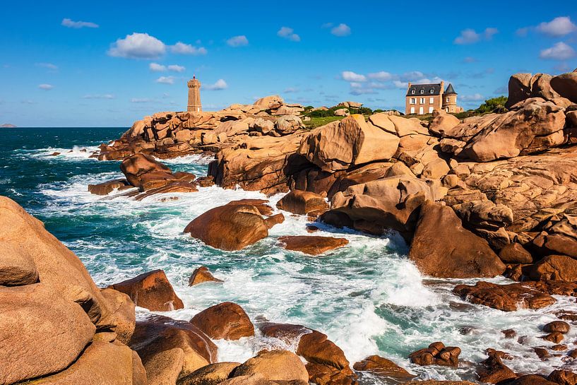 Atlantikküste in der Bretagne bei Ploumanach von Rico Ködder