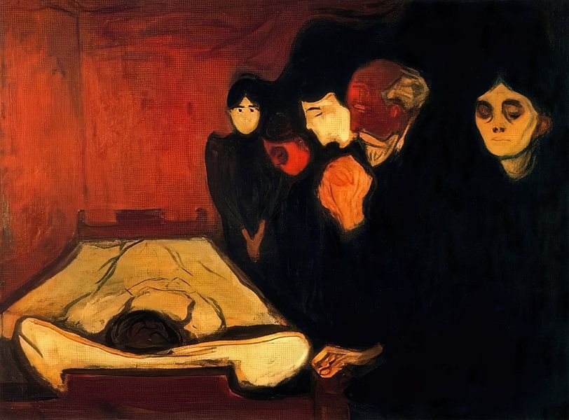 Am Sterbebett - Edvard Munch von Accessible Art