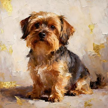 Terrier Dandie Dinmont sur Johannas Art Creations