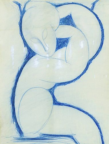 Amedeo Modigliani,Caryatid, 1915