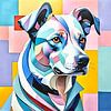 Hund in Pastell #2 von zam art