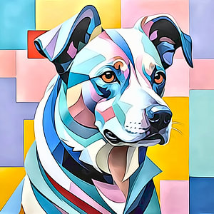 Hund in Pastell #2
