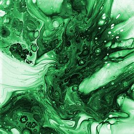 Die Welle in Grün von KW Malerei