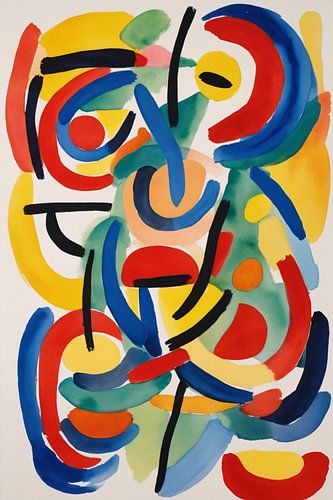 Dans van Primaire Verfstreken