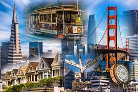 Collage San Francisco by Dieter Walther