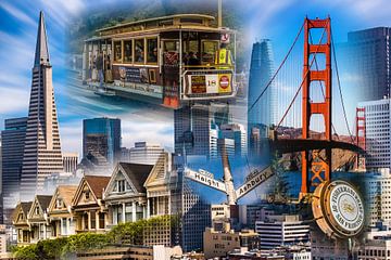 Collage San Francisco van Dieter Walther