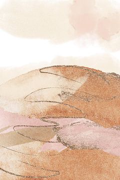 Landscape in pink by Sally Ann Moss
