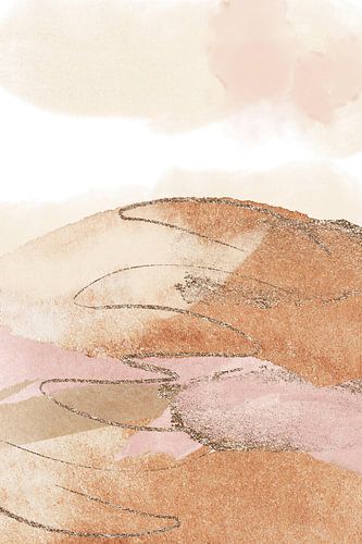 Landschap in roze