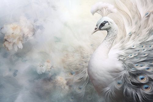 Paon, plumes &amp ; fleurs