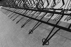 Bicycle stand shadow perspective